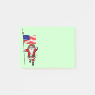 Der Weihnachtsmann mit Abtritt der USA Post-it Klebezettel