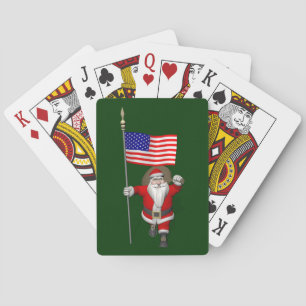 Der Weihnachtsmann mit Abtritt der USA Spielkarten