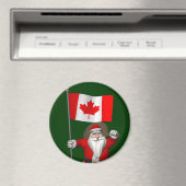 Der Weihnachtsmann mit Abtritt Kanadas Magnet (In Situ (Geschirrspüler))