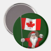 Der Weihnachtsmann mit Abtritt Kanadas Magnet (Vorderseite/Rückseite)