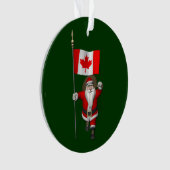 Der Weihnachtsmann mit Abtritt Kanadas Ornament (Vorderseite)
