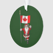 Der Weihnachtsmann mit Abtritt Kanadas Ornament (Vorderseite)