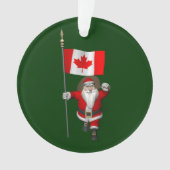 Der Weihnachtsmann mit Abtritt Kanadas Ornament (Vorderseite)