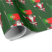 Der Weihnachtsmann mit Abtritt Portugals Geschenkpapier (Rolleneckpunkt)