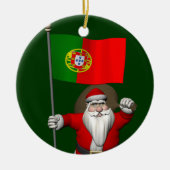 Der Weihnachtsmann mit Abtritt Portugals Keramikornament (Vorne)