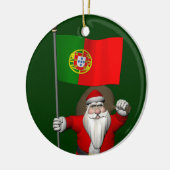 Der Weihnachtsmann mit Abtritt Portugals Keramikornament (Links)