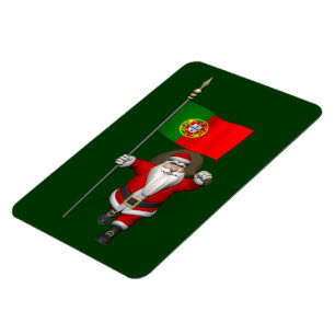 Der Weihnachtsmann mit Abtritt Portugals Magnet