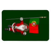 Der Weihnachtsmann mit Abtritt Portugals Magnet (Horizontal)