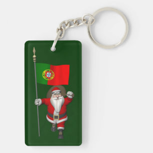 Der Weihnachtsmann mit Abtritt Portugals Schlüsselanhänger