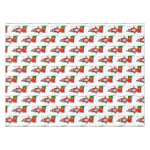 Der Weihnachtsmann mit Abtritt Portugals Tischdecke (Vorderseite (Horizontal))