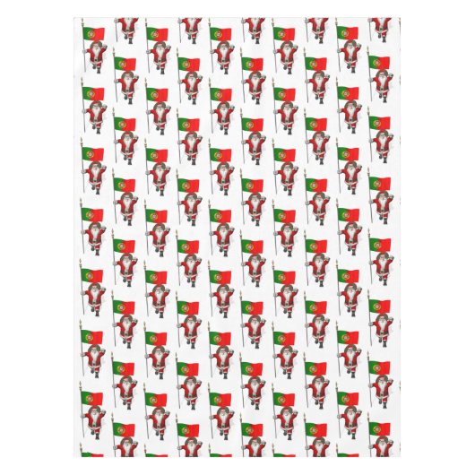 Der Weihnachtsmann mit Abtritt Portugals Tischdecke (Vorderseite)