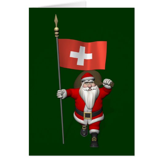 Der Weihnachtsmann mit Abzeichen der Schweiz (Vorne)