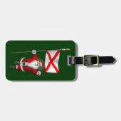 Der Weihnachtsmann mit Abzeichen von Alabama Gepäckanhänger (Vorderseite horizontal)