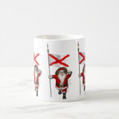 Der Weihnachtsmann mit Abzeichen von Alabama Kaffeetasse (Mittel)