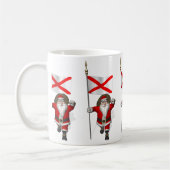Der Weihnachtsmann mit Abzeichen von Alabama Kaffeetasse (Links)