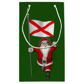 Der Weihnachtsmann mit Abzeichen von Alabama Kleine Geschenktüte (Rückseite)