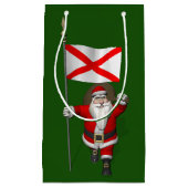 Der Weihnachtsmann mit Abzeichen von Alabama Kleine Geschenktüte (Vorderseite)
