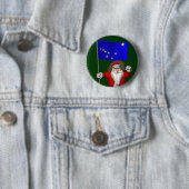 Der Weihnachtsmann mit Abzeichen von Alaska Button (Beispiel)