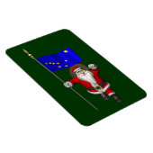 Der Weihnachtsmann mit Abzeichen von Alaska Magnet (Rechte Seite)