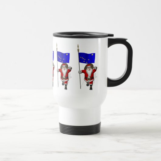Der Weihnachtsmann mit Abzeichen von Alaska Reisebecher (Rechts)