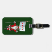 Der Weihnachtsmann mit Abzeichen von Chicago Gepäckanhänger (Vorderseite horizontal)