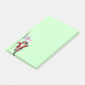 Der Weihnachtsmann mit Abzeichen von Chicago Post-it Klebezettel (angewinkelt)