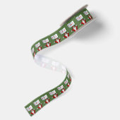 Der Weihnachtsmann mit Abzeichen von Chicago Satinband (Rückseite)