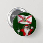 Der Weihnachtsmann mit Abzeichen von Florida Button (Vorne & Hinten)