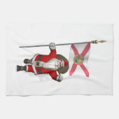 Der Weihnachtsmann mit Abzeichen von Florida Handtuch (Horizontal)