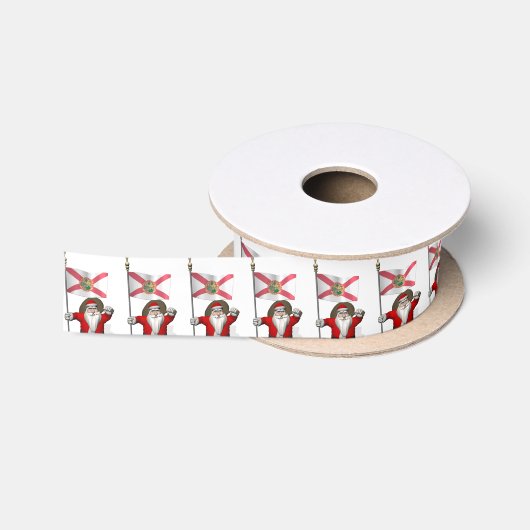 Der Weihnachtsmann mit Abzeichen von Florida Satinband (Spule)