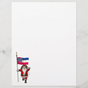 Der Weihnachtsmann mit Abzeichen von Mississippi