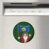 Der Weihnachtsmann mit Abzeichen von Montana Magnet (In Situ (Geschirrspüler))