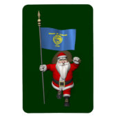 Der Weihnachtsmann mit Abzeichen von Oregon Magnet (Vertikal)