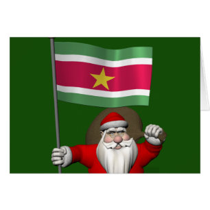 Der Weihnachtsmann mit Abzeichen von Suriname
