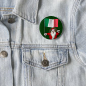 Der Weihnachtsmann mit Ausscheiden aus Italien Button (Beispiel)