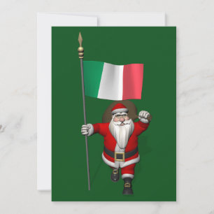 Der Weihnachtsmann mit Ausscheiden aus Italien Feiertagskarte