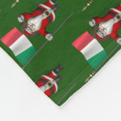 Der Weihnachtsmann mit Ausscheiden aus Italien Fleecedecke (Ecke)