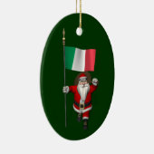Der Weihnachtsmann mit Ausscheiden aus Italien Keramikornament (Rechts)