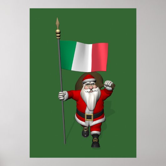 Der Weihnachtsmann mit Ausscheiden aus Italien Poster (Vorne)