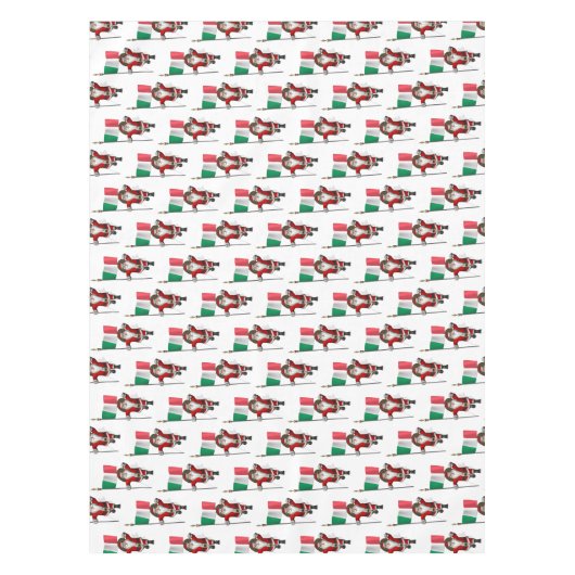 Der Weihnachtsmann mit Ausscheiden aus Italien Tischdecke (Vorderseite)