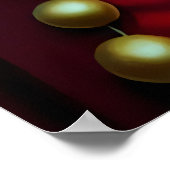 Der Weihnachtsmann mit blauen Augen | AI Art Poste Poster (Ecke)