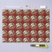 Der Weihnachtsmann mit Dekoration Seidenpapier (Handwerk)