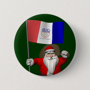 Der Weihnachtsmann mit dem Abschluss von Cleveland Button
