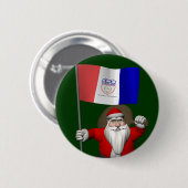 Der Weihnachtsmann mit dem Abschluss von Cleveland Button (Vorne & Hinten)
