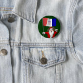 Der Weihnachtsmann mit dem Abschluss von Cleveland Button (Beispiel)