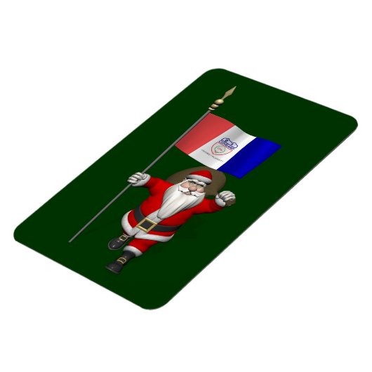 Der Weihnachtsmann mit dem Abschluss von Cleveland Magnet (Linke Seite)