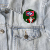 Der Weihnachtsmann mit dem Abzeichen von Arkansas Button (Beispiel)