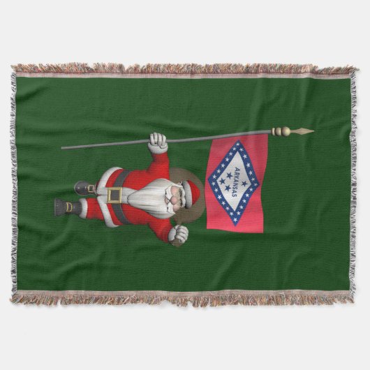 Der Weihnachtsmann mit dem Abzeichen von Arkansas Decke (Vorderseite)