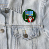 Der Weihnachtsmann mit dem Abzeichen von Aruba Button (Beispiel)