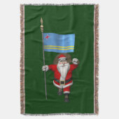 Der Weihnachtsmann mit dem Abzeichen von Aruba Decke (Vorderseite Vertikal)
